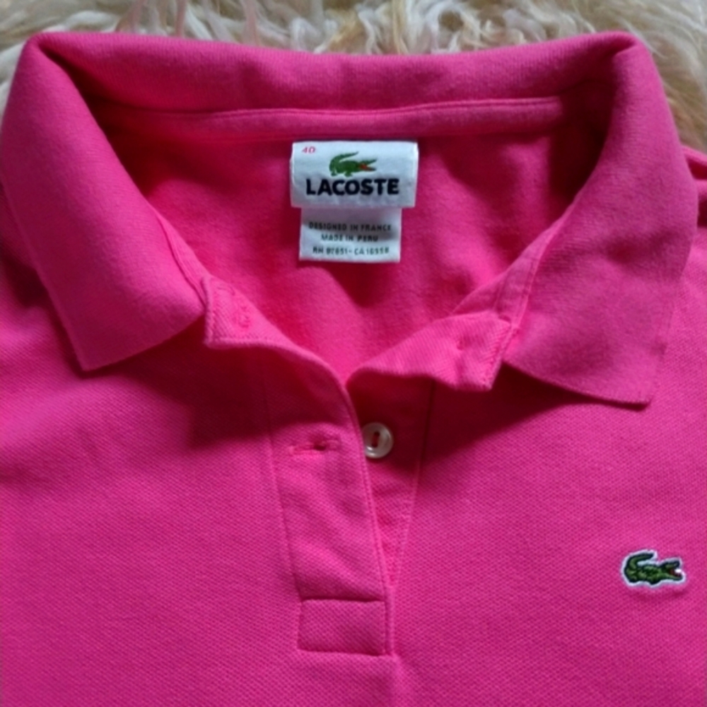 Lacoste Polo shirt pink - Picture 3 of 3